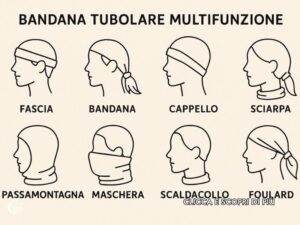 bandana tubolare fascia copricapo multifunzione