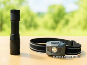 torcia o frontalino lampada frontale per viaggiare
