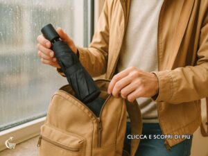 ombrello pieghevole da viaggio